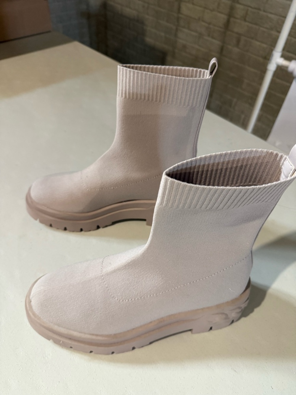 Aldo Grey Big Act Chunky Platform Boots - Picture 3 of 5